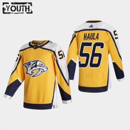 Nashville Predators Erik Haula 56 2020-21 Reverse Retro Authentic Shirt - Kinderen